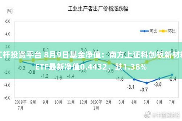 杠杆投资平台 8月9日基金净值：南方上证科创板新材料ETF最新净值0.4432，跌1.38%