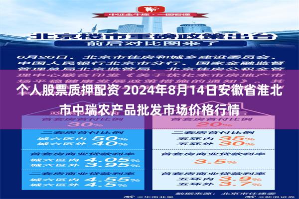 个人股票质押配资 2024年8月14日安徽省淮北市中瑞农产品批发市场价格行情