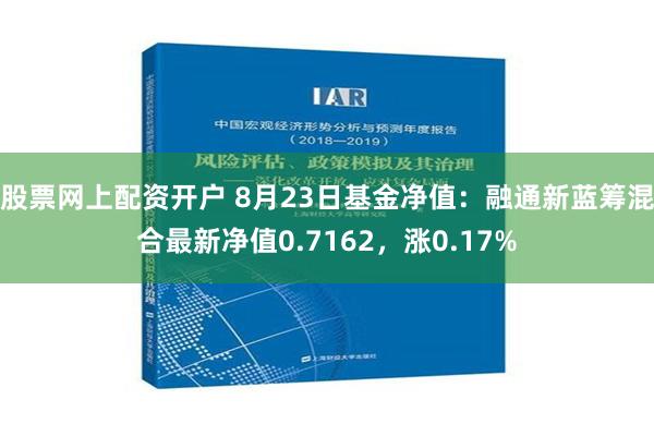 股票网上配资开户 8月23日基金净值：融通新蓝筹混合最新净值0.7162，涨0.17%