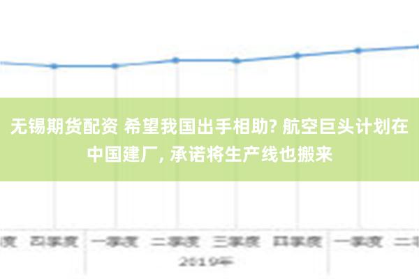 无锡期货配资 希望我国出手相助? 航空巨头计划在中国建厂, 承诺将生产线也搬来