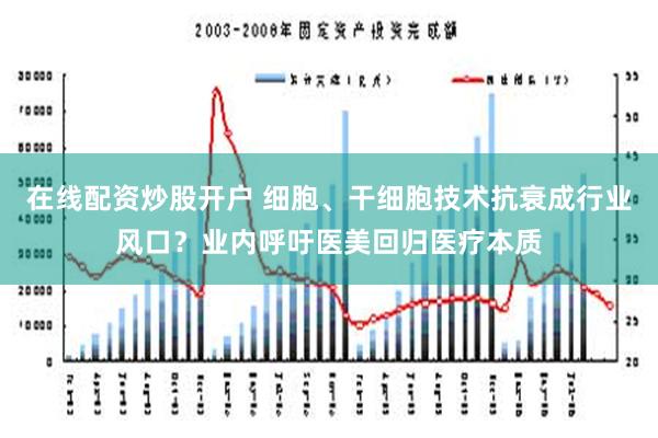 在线配资炒股开户 细胞、干细胞技术抗衰成行业风口？业内呼吁医美回归医疗本质