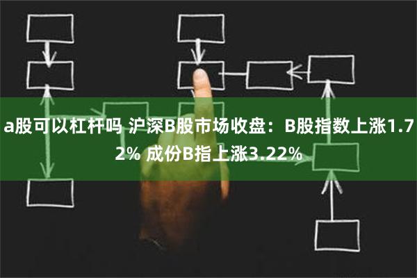 a股可以杠杆吗 沪深B股市场收盘：B股指数上涨1.72% 成份B指上涨3.22%