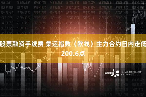 股票融资手续费 集运指数（欧线）主力合约日内走低200.6点